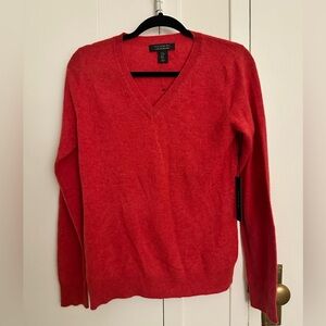 Tahari Red Cashmere Sweater